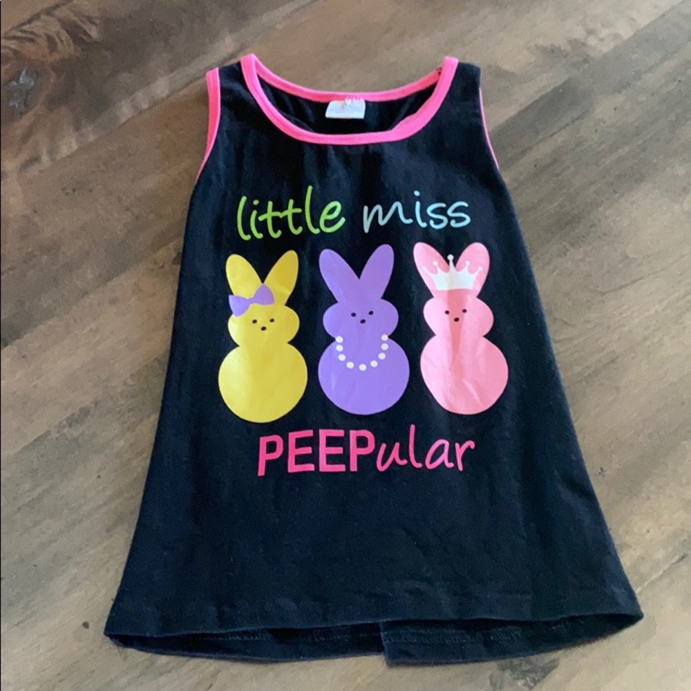 Little girls Easter tank top